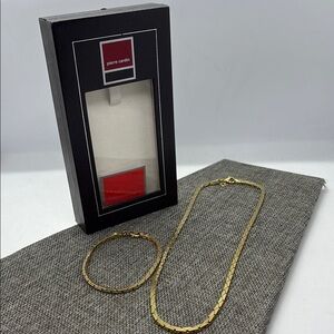 Pierre Cardin Gold Rope Chain Necklace